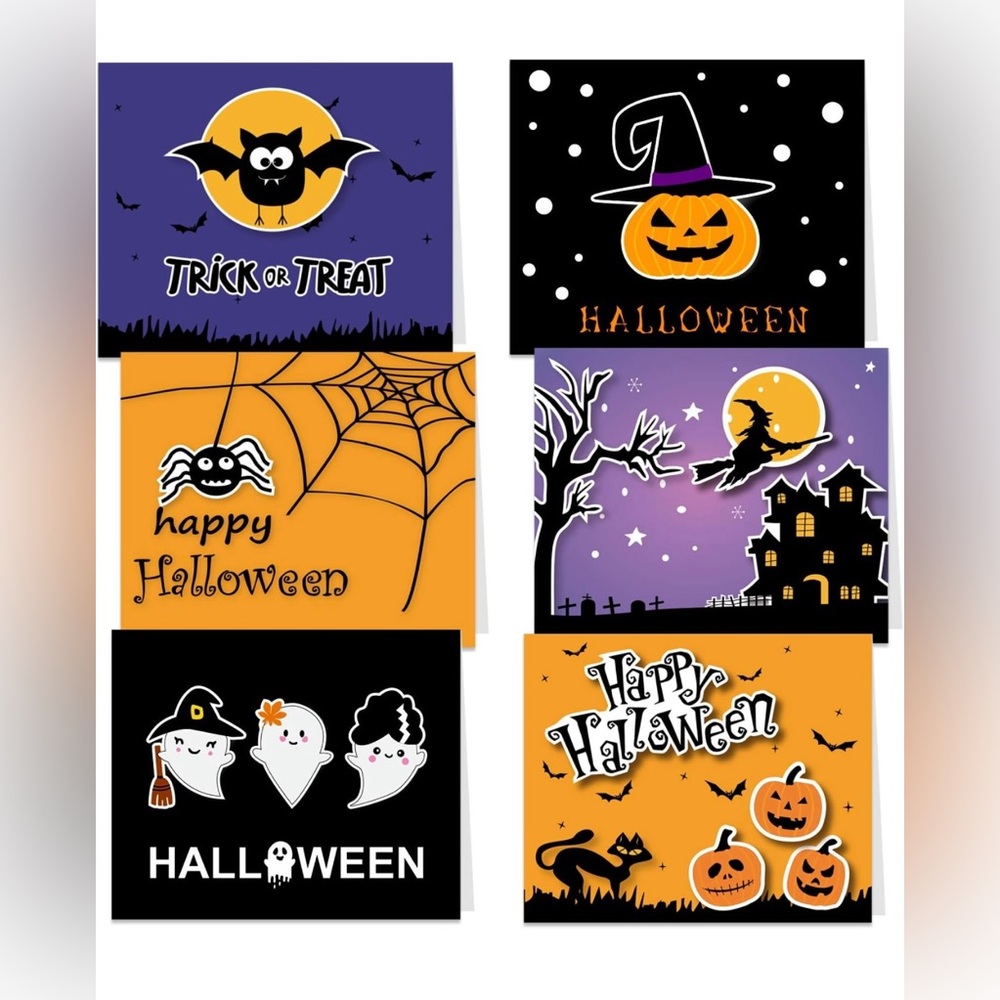 Lot of new Halloween blank cards & envelopes